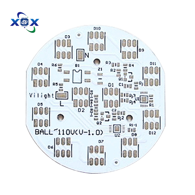 High Quality Aluminum-Based Single-Sided LED Circuit Board PCB PCB Experts LED Light Application One-Stop Service Available